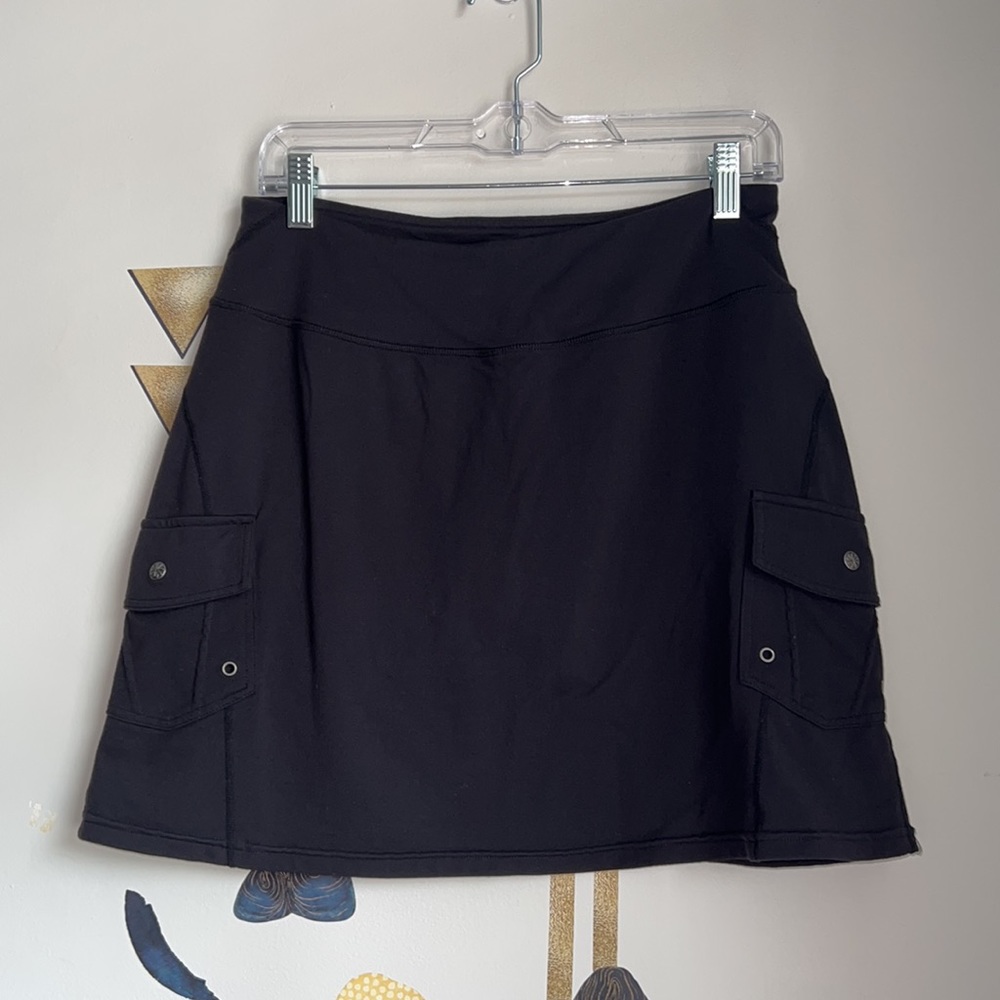 Athleta Black Cargo Pocket Skirt